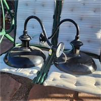 Pair of awesome Heavy Metal Barn Lights Like New