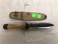 Bare Bones hunting knife with sheath and 7 1/2