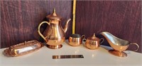 Wonderful set of MCM Copper items