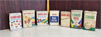 Vintage set of bandage metal containers