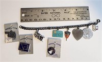 Vintage charm bracelet and extra charms