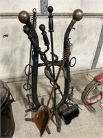 Horseshoe/Hames Fireplace Rack & Tools