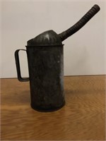Vintage 2 quart Galvanized Bulk Oil Can