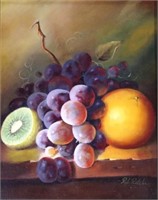 Rob Ritchie (20th Century) Still life of fruit