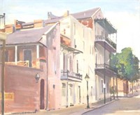 Gwen Pratt (1917 -) 'New Orleans, French Quarter'