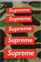 5 Supreme Box Logo Stickers