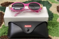 Supreme Plaza Sunglasses, Magenta, New