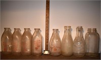 6 Western Maryland Dairy quart milk bottles plus o