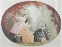 Victorian Chromolithograph, 3 ladies