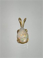 14k Gold Opal Pendant