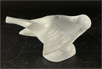 Lalique Satin Crystal Bird Figure