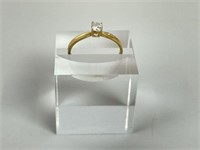 10k Gold Solitaire Ring