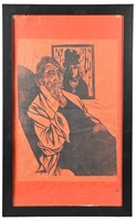 Shelly Canton 1963 Signed LE Woodblock