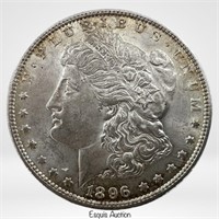 1896 US Morgan Silver Dollar Coin- BU