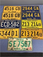9 License Plates