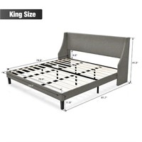 Bowdoin King Low Profile Platform Bed / Open Box -