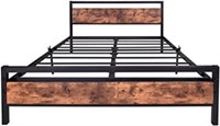 Open Box - Bofeng Black Queen Size Bed Frames With