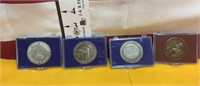 4 NASA Apollo Medals