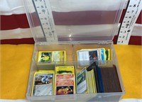 Pokemon Cards and sleves in Plastic storage box