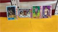 4 1970's Basketball Cards