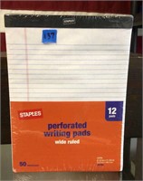 NEW 12 pack of perforated writing pads