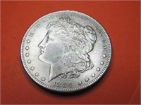 1884 o AU Grade Morgan Dollar $59 CPG