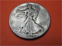 1938 VF Grade Walking Liberty Half Dollar