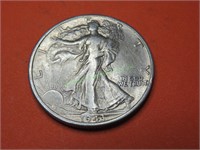 1943 d XF Plus Walking Liberty Half Dollar