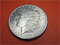 1889 AU Grade Morgan Dollar