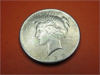 1925 Better Date US Silver Peace Dollar