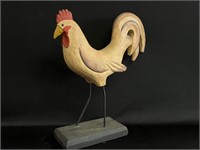 Wood folk art rooster