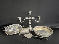 Silver plate décor & serving