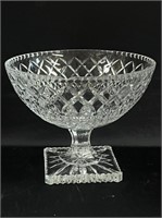 LARGE Crystal Pedestal Bowl