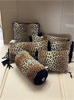 Leopard print pillows