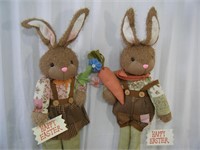 Pair new 32" Easter Bunny Decor