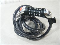 New Bicycle Cable Lock with Light