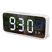 New open box  Black ORIA Digital Alarm Clock, Mirr