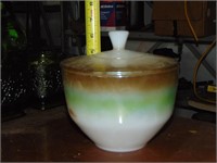 Vintage Federal Milk Glass Bowl ( with Lid)