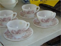 4 - Federal Cups & Saucers