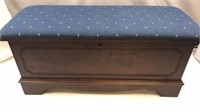 Lane Cedar Wood Storage Bench W/ Upholstered Top