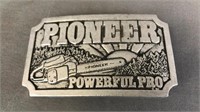 Vintage Pioneer Chainsaws Belt Buckle