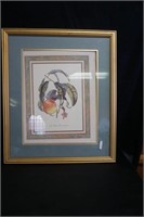 Framed/Matted Picture of Peach