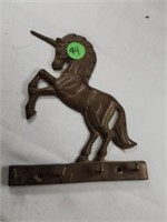 Brass Unicorn Key Holder