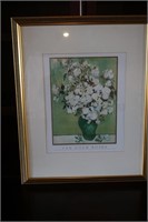 Framed & Matted Picture of Van Gogh Roses