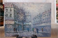 Oil on Canvas Winter Scene