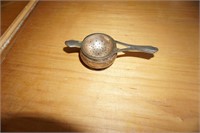 Vintage Loose Tea Holder Silver Plated