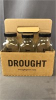 6 Empty Drought Bottles W/ Carrying Case