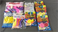 Assorted Party Balloons Lot