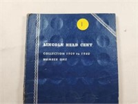 1909-1940 42 Lincoln Cents in a Book