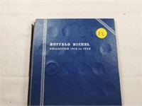 1913-38 42 Buffalo Nickels in a Book